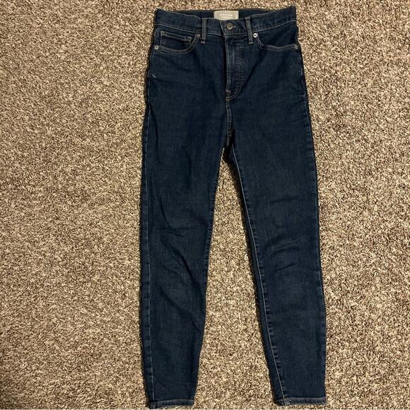 Everlane Authentic Stretch High-Rise Skinny Jean Size 27 Crop - Picture 2 of 11